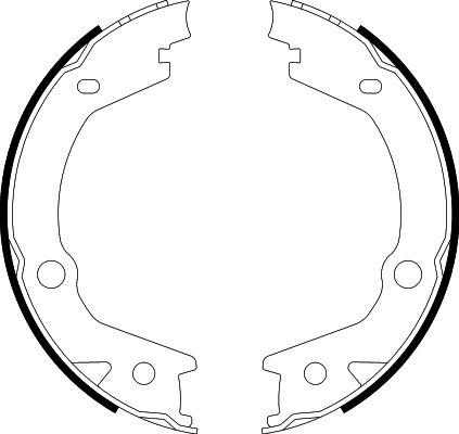 HELLA 8DA 355 050-061 - Jarrukenkäsarja, seisontajarru inparts.fi