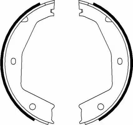 HELLA 8DA 355 050-121 - Jarrukenkäsarja, seisontajarru inparts.fi