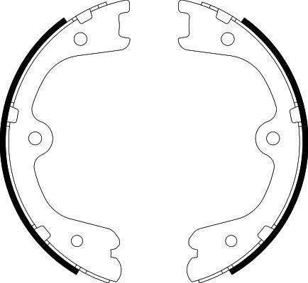 HELLA 8DA 355 050-851 - Jarrukenkäsarja, seisontajarru inparts.fi