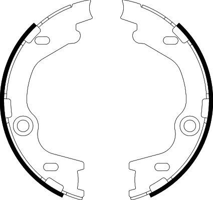 HELLA 8DA 355 050-811 - Jarrukenkäsarja, seisontajarru inparts.fi