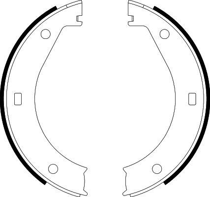 HELLA 8DA 355 050-311 - Jarrukenkäsarja, seisontajarru inparts.fi