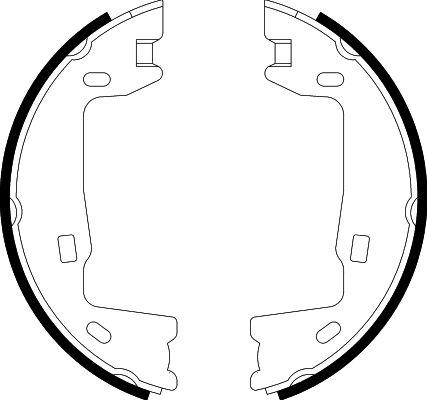 HELLA 8DA 355 050-321 - Jarrukenkäsarja, seisontajarru inparts.fi