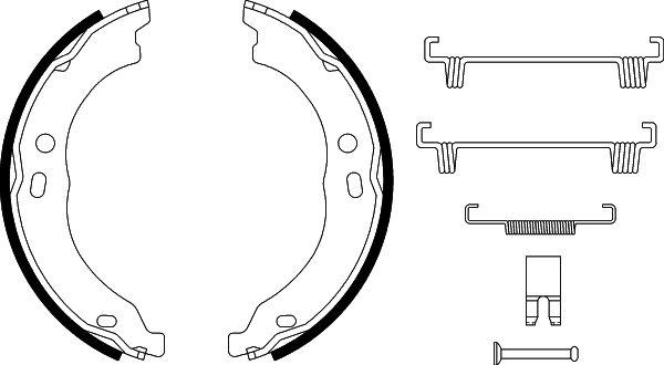 HELLA 8DA 355 050-751 - Jarrukenkäsarja, seisontajarru inparts.fi