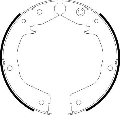 HELLA 8DA 355 050-701 - Jarrukenkäsarja, seisontajarru inparts.fi