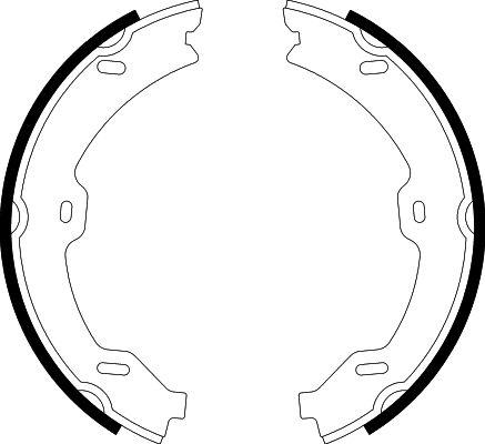 HELLA 8DA 355 050-781 - Jarrukenkäsarja, seisontajarru inparts.fi