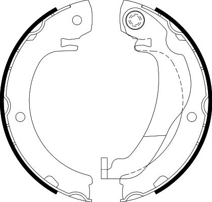 HELLA 8DA 355 051-021 - Jarrukenkäsarja, seisontajarru inparts.fi