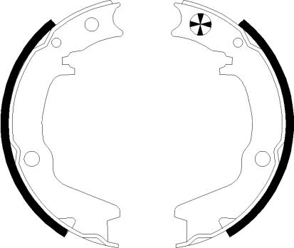 HELLA 8DA 355 051-191 - Jarrukenkäsarja, seisontajarru inparts.fi