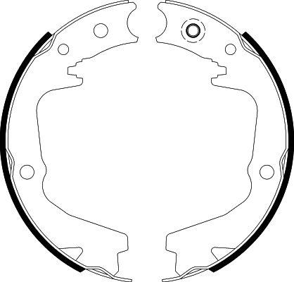 HELLA 8DA 355 051-141 - Jarrukenkäsarja, seisontajarru inparts.fi