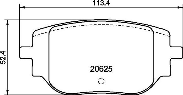 HELLA 8DB 355 044-341 - Jarrupala, levyjarru inparts.fi