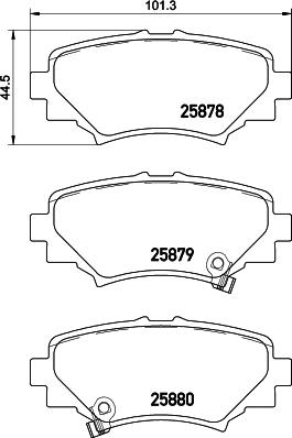 HELLA 8DB 355 045-401 - Jarrupala, levyjarru inparts.fi