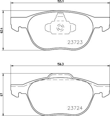 HELLA 8DB 355 045-421 - Jarrupala, levyjarru inparts.fi