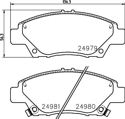 HELLA 8DB 355 045-551 - Jarrupala, levyjarru inparts.fi