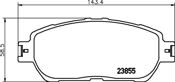 HELLA 8DB 355 045-501 - Jarrupala, levyjarru inparts.fi