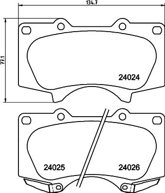 HELLA 8DB 355 045-581 - Jarrupala, levyjarru inparts.fi