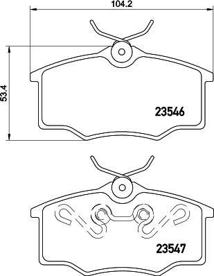 HELLA 8DB 355 045-531 - Jarrupala, levyjarru inparts.fi