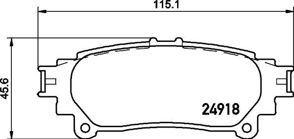 HELLA 8DB 355 045-521 - Jarrupala, levyjarru inparts.fi