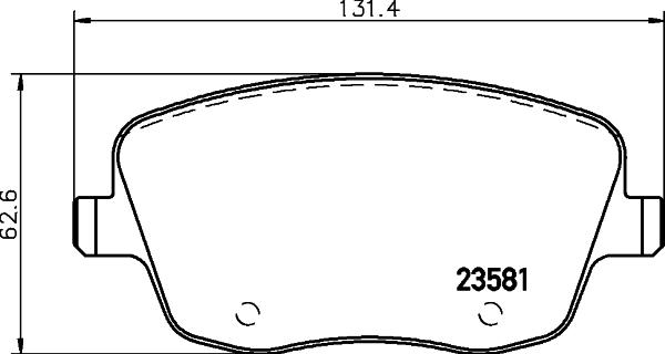 HELLA 8DB 355 045-601 - Jarrupala, levyjarru inparts.fi