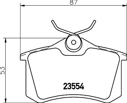 HELLA 8DB 355 045-061 - Jarrupala, levyjarru inparts.fi