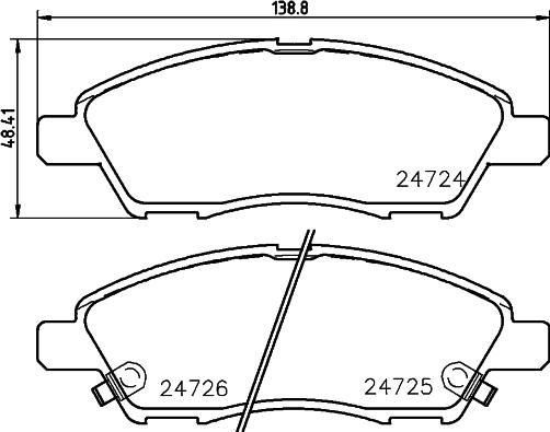 HELLA 8DB 355 045-031 - Jarrupala, levyjarru inparts.fi