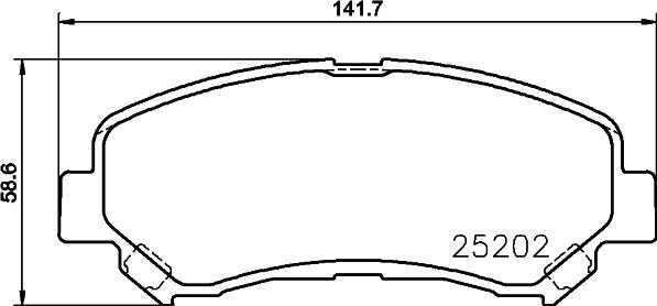 HELLA 8DB 355 045-191 - Jarrupala, levyjarru inparts.fi