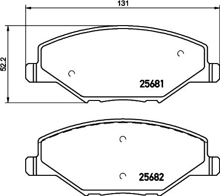 HELLA 8DB 355 045-151 - Jarrupala, levyjarru inparts.fi