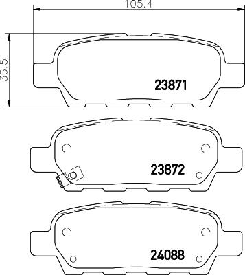 HELLA 8DB 355 045-101 - Jarrupala, levyjarru inparts.fi