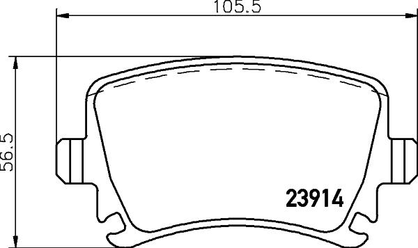 HELLA 8DB 355 045-131 - Jarrupala, levyjarru inparts.fi