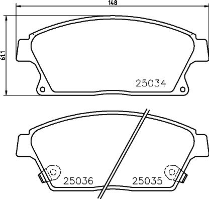 HELLA 8DB 355 045-341 - Jarrupala, levyjarru inparts.fi