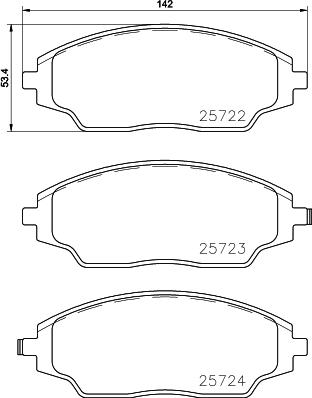 HELLA 8DB 355 045-241 - Jarrupala, levyjarru inparts.fi