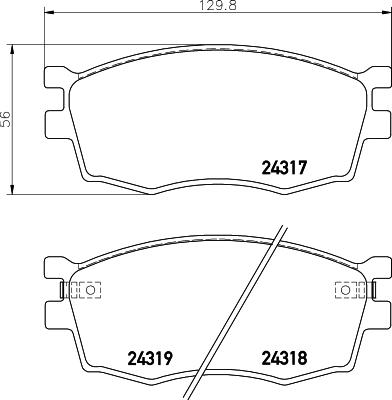 HELLA 8DB 355 045-211 - Jarrupala, levyjarru inparts.fi