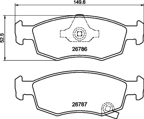 HELLA 8DB 355 046-041 - Jarrupala, levyjarru inparts.fi