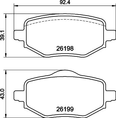 HELLA 8DB 355 040-971 - Jarrupala, levyjarru inparts.fi