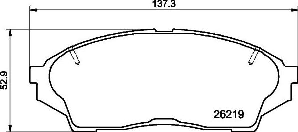 HELLA 8DB 355 040-491 - Jarrupala, levyjarru inparts.fi