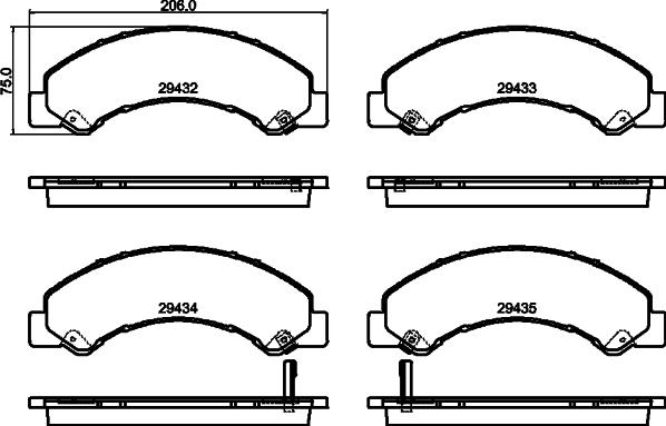 HELLA 8DB 355 040-441 - Jarrupala, levyjarru inparts.fi