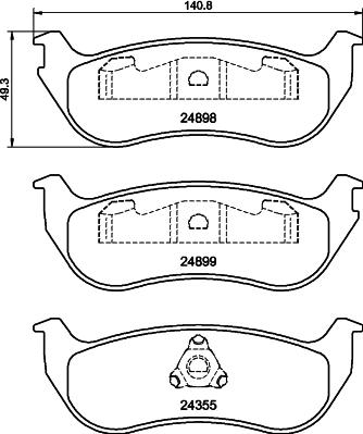 HELLA 8DB 355 040-451 - Jarrupala, levyjarru inparts.fi