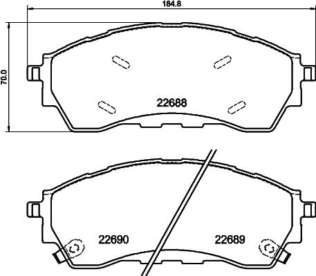 HELLA 8DB 355 040-401 - Jarrupala, levyjarru inparts.fi