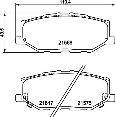 HELLA 8DB 355 040-421 - Jarrupala, levyjarru inparts.fi