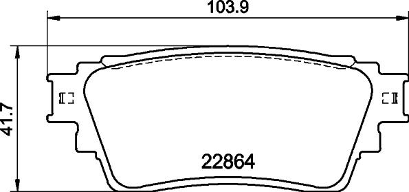 HELLA 8DB 355 040-501 - Jarrupala, levyjarru inparts.fi