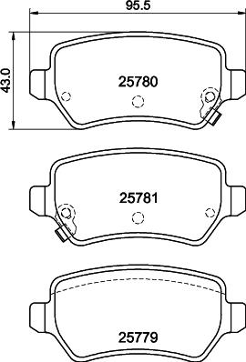 HELLA 8DB 355 040-611 - Jarrupala, levyjarru inparts.fi