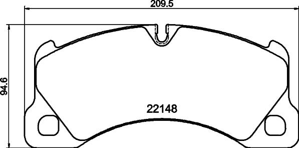 HELLA 8DB 355 040-631 - Jarrupala, levyjarru inparts.fi