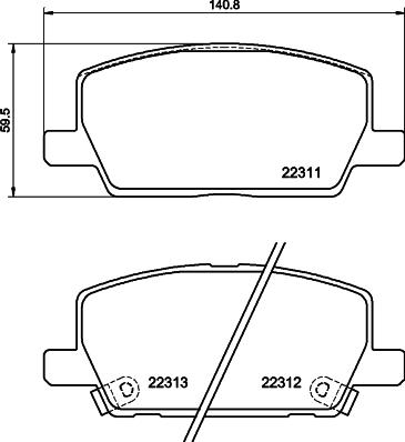 HELLA 8DB 355 040-001 - Jarrupala, levyjarru inparts.fi