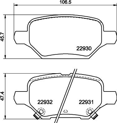 HELLA 8DB 355 040-181 - Jarrupala, levyjarru inparts.fi