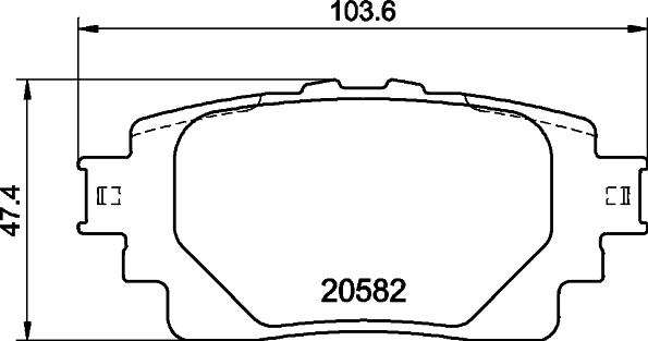 HELLA 8DB 355 040-121 - Jarrupala, levyjarru inparts.fi