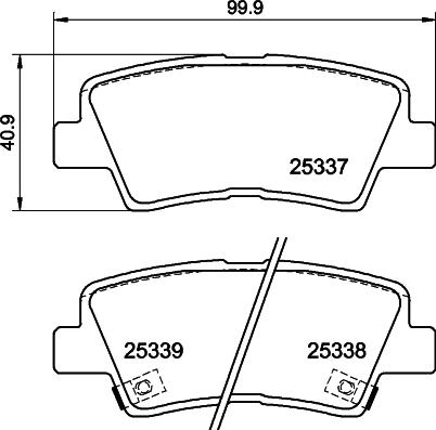 HELLA 8DB 355 040-171 - Jarrupala, levyjarru inparts.fi