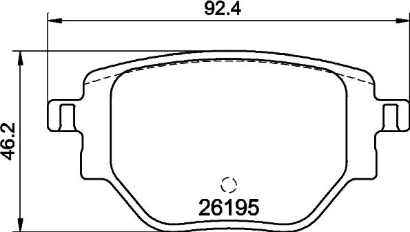 HELLA 8DB 355 040-321 - Jarrupala, levyjarru inparts.fi