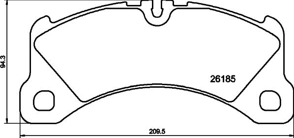 HELLA 8DB 355 040-201 - Jarrupala, levyjarru inparts.fi