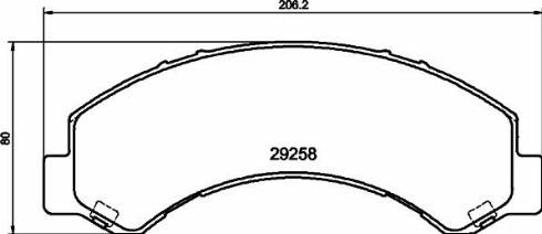 HELLA 8DB 355 040-281 - Jarrupala, levyjarru inparts.fi