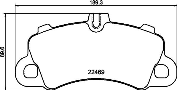 HELLA 8DB 355 040-761 - Jarrupala, levyjarru inparts.fi