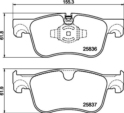 HELLA 8DB 355 041-091 - Jarrupala, levyjarru inparts.fi