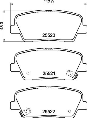 HELLA 8DB 355 041-141 - Jarrupala, levyjarru inparts.fi